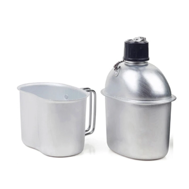 

3 Piece Kitchen Utensil Set Ultra-Light Aluminum Alloy Dining Cup Wood Stove Cover