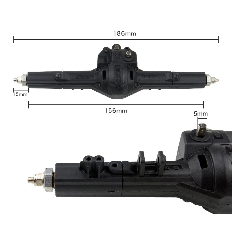 Передняя и задняя коробка передач набор для 1/10 RC Axle HG P401/P402/P601 гусеничный грузовик