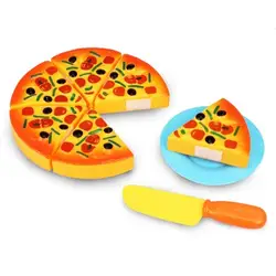 Детские Пластиковые 6 шт кусочки пиццы, ролевые игрушки для кухни