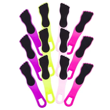 

12Pcs Practical Foot File Dead Skin Remover Foot Grinding Tool Callus Grinder (Rosy, Pink, Yellow, Purple for Each 3Pcs)