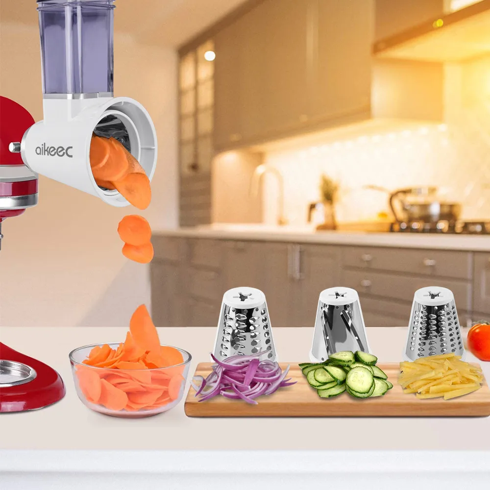 Slicer/Shredder Attachment for KitchenAid Stand MixersCheese Grater Attachment Vegetable Slicer Attachment Salad Maker