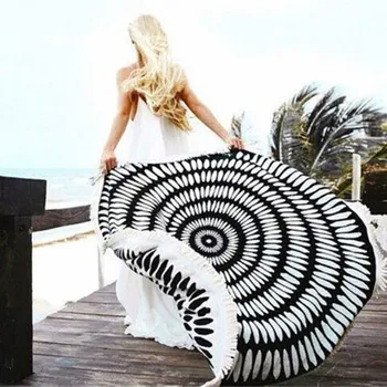 

Microfine Round Beach Towel Women Summer Travel Towel Large Microfiber Beach Towel For Blanket