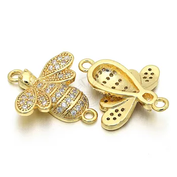 

Bee Charm Cubic Zirconia Bracelet Accessories .Micro-inlay Cubic Zirconia.Color Durable Jewellery Accessories