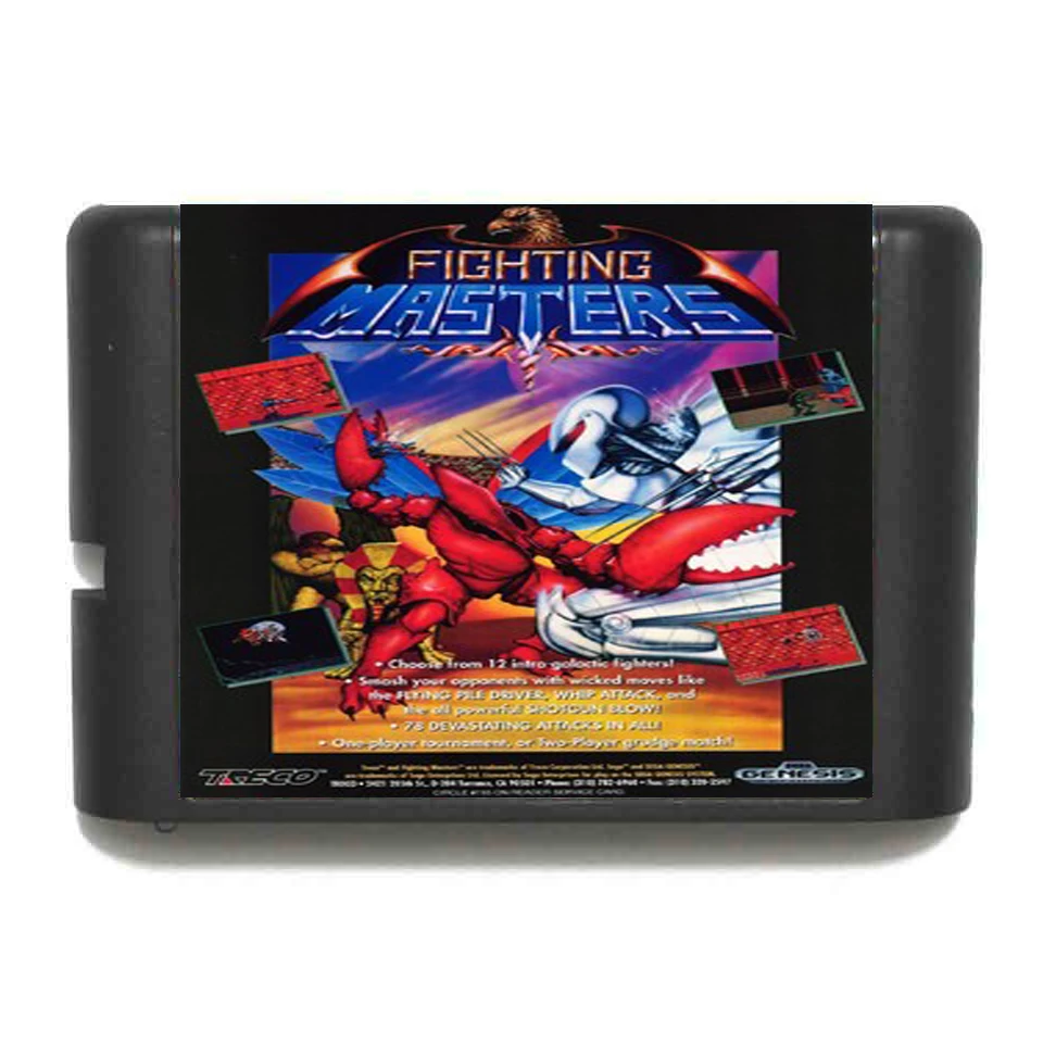 Fighting Masters 16 бит MD игровая карта для sega Mega Drive для Genesis