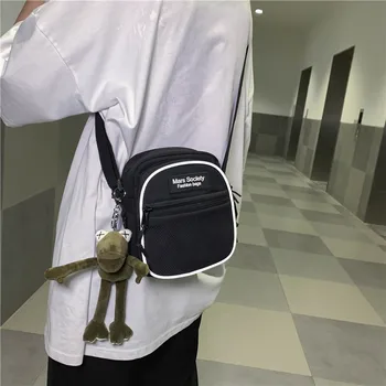 

Men's Small Bag Shoulder Bag Fashion Brand Shoulder Bag Men's Casual Reflective INS Fashion Phone Bag BOY'S Small Shoulder Bag F