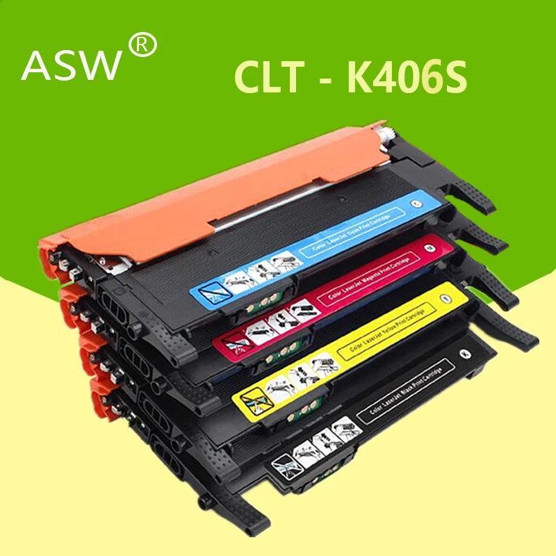 Совместимый с ASW тонер-картридж для samsung CLT-406S C406S M406S Y406S CLT-K406S 365w 366W CLP-360 C460FW 3306FN 3305W |
