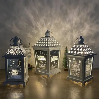 

1 pcs christmas Lantern Flashing Light Up Party Bar for Home Merry Christmas Lamp Navidad Decoration New Year Ornament