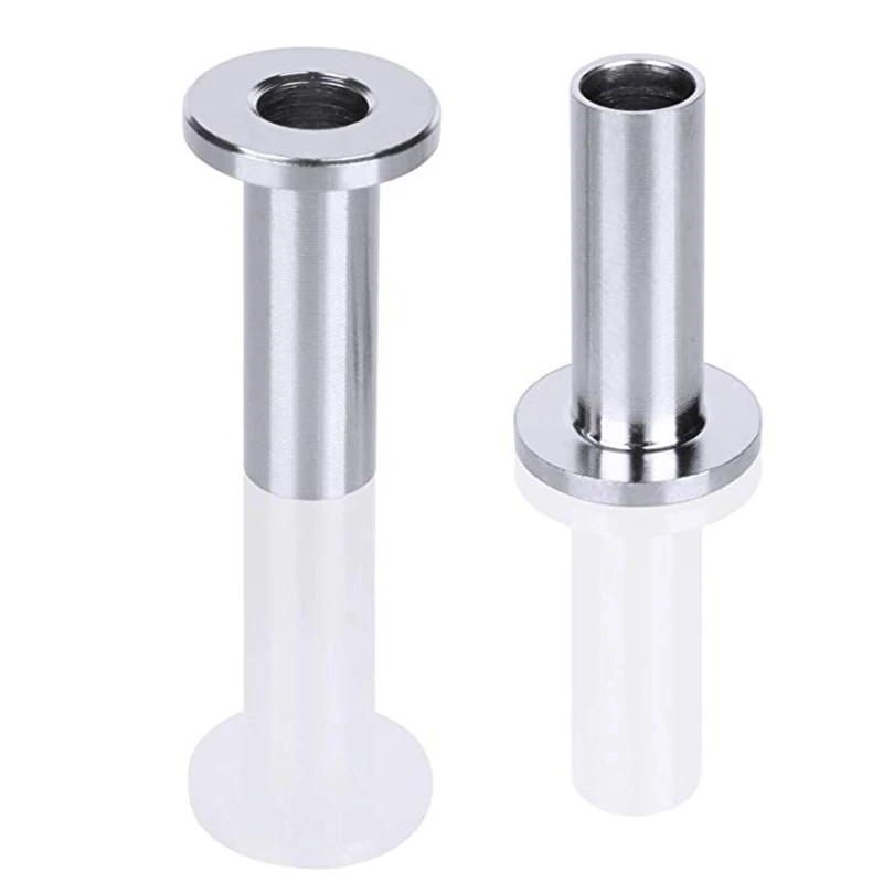 65Pack Stainless Steel Protector Sleeves for 1/8 5/32 or 3/16 Inch Cable Railing with a Drill Bit