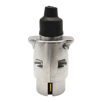 

Connector Car Van Trailer Caravan Light Plug 12V 7 Way Pin Style Male Metal Plug Convenient Replace Car Accessories