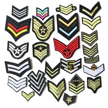 3D 2 Pcs US Marine Corps icon Embroidered Iron on Patches for Clothing DIY Stripes Clothes Patchwork Sticker Custom Badges