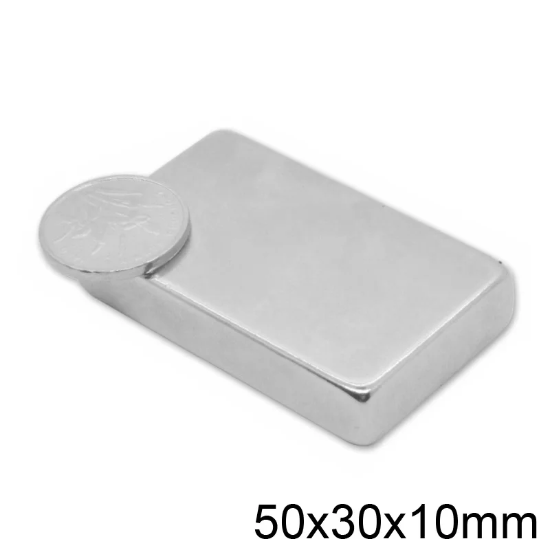 

Супермощный неодимовый магнит, 1/2/3/5/10 шт., 50x30x10 мм, 50x30x10 мм