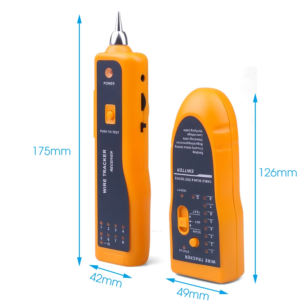 Accuracy pro audio CT-04F New Design RJ45 Network Lan Cable Tester Cable  Tester Wire Tracker Network - AliExpress