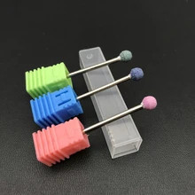 1 шт. сферическое керамическое сверло для ногтей 3/3" Korund Burr сверла для маникюра аксессуары для ногтей инструмент для красоты фрезы