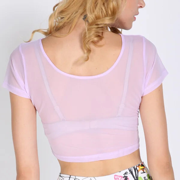pink transparent top