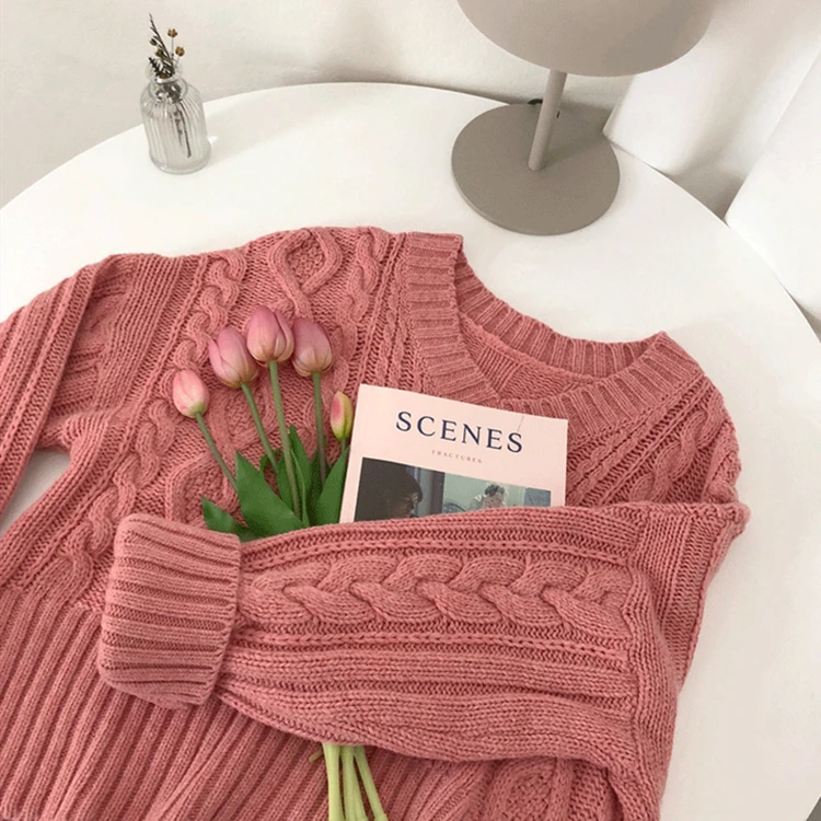 Цена Colorfaith Новый 2019 Для женщин пуловеры; свитеры Вязание осень зима теплый однотонный корейский стиль Женская Повседневная Свободная Топы SW9081