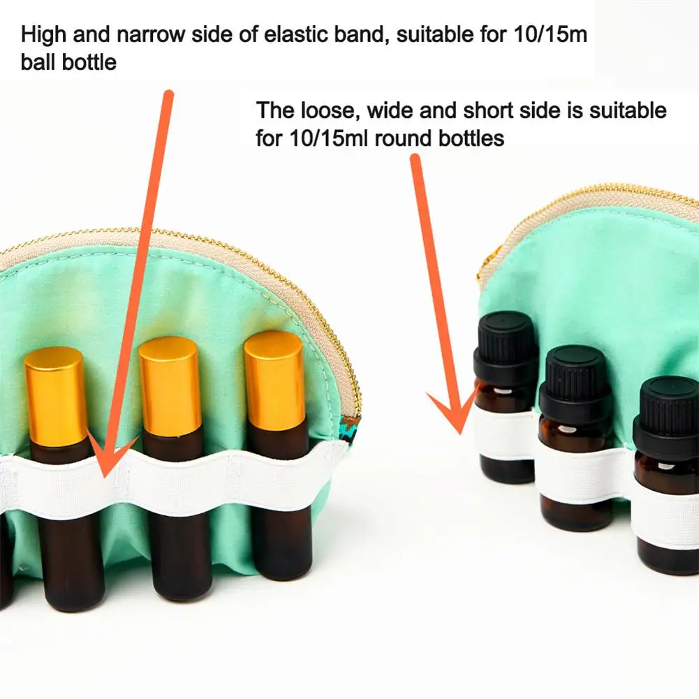Эфирное масло сумка для хранения 8 бутылки Портативный путешествия держатель Чехол 15 мл мешок диапазон организаторов мешок с застежкой-молнией(без бутылки