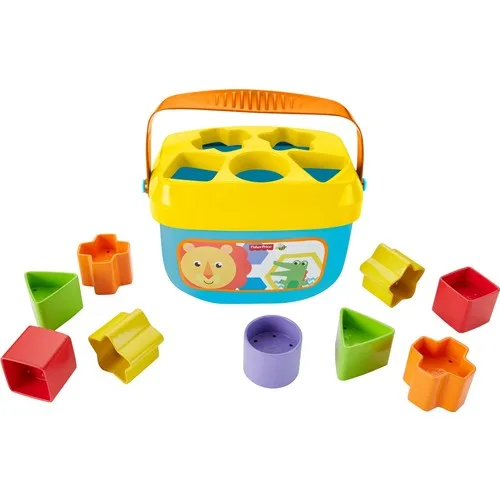Fisher-Price Color Blocks - Bucket E 10 Pezzi Block Placement Game Ffc84