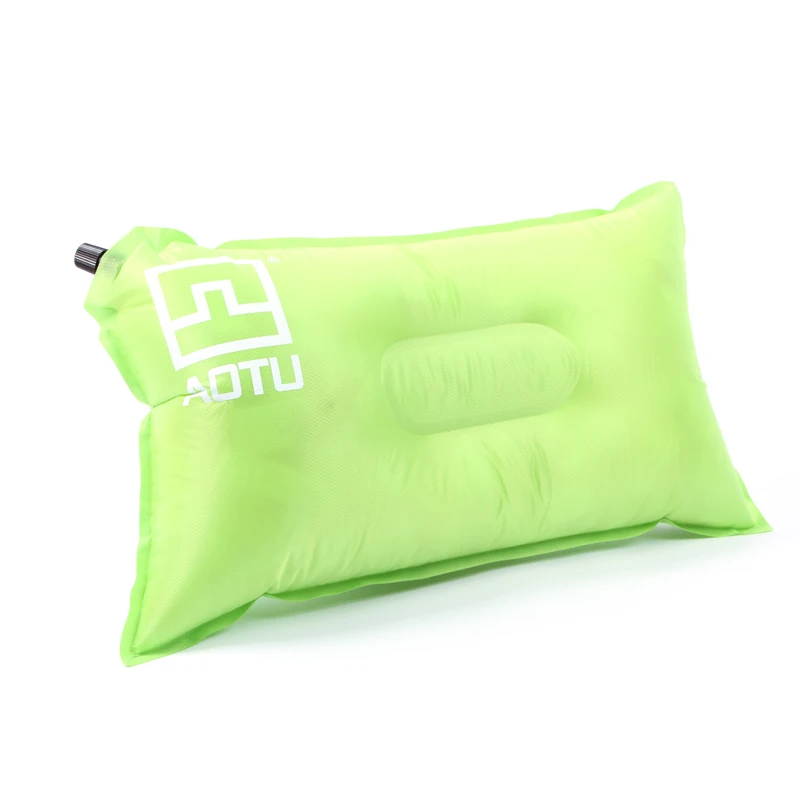 Наружные Портативные подушки для кемпинга, автоматическая надувная подушка, походная палатка, воздушная подушка для шеи, для кемпинга, спальное снаряжение, подушки для путешествий - Цвет: Green