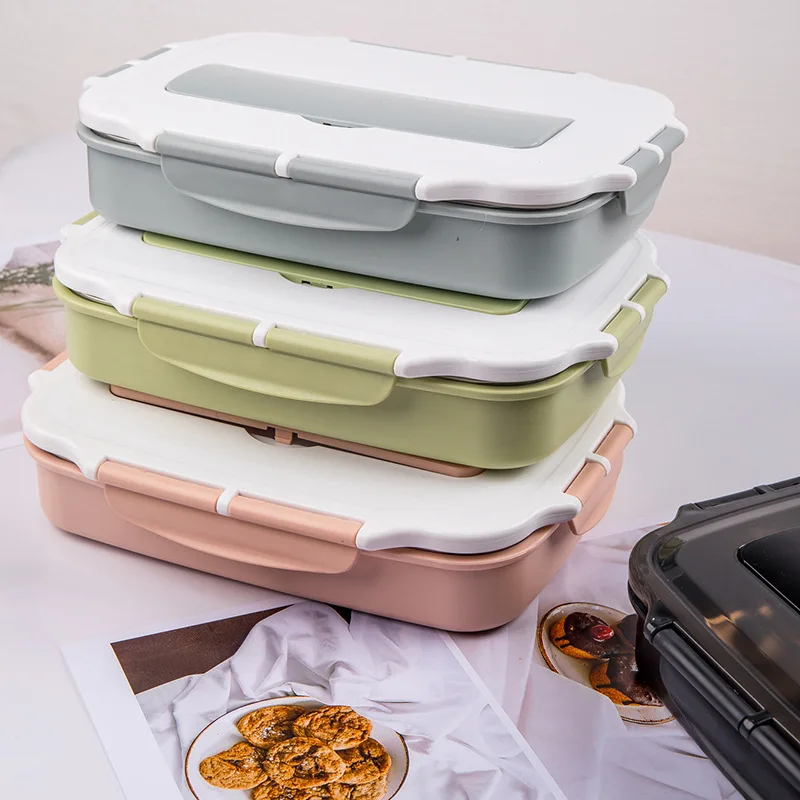 

Heated Food Container Lunch Box Separate Compartments Leakproof Food Is Not MixedThermal Bento Box with Tableware Food Containe