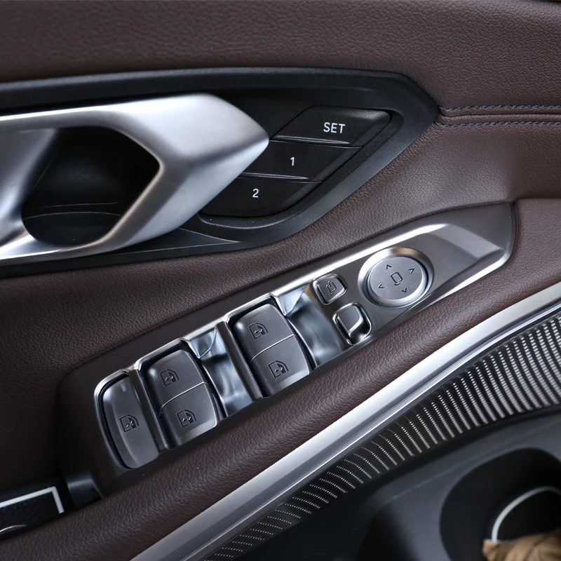 

ABS Chrome For BMW 3 Series G20 325li 2020 Car Window Lift Button Frame Trim Car Accessories