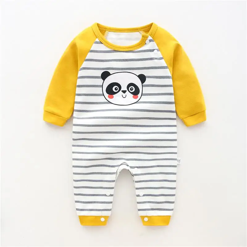 Детский комбинезон с длинными рукавами, комбинезон одежда для новорождённых Весенняя Осенняя пижама одежда для маленьких мальчиков и девочек - Цвет: P27
