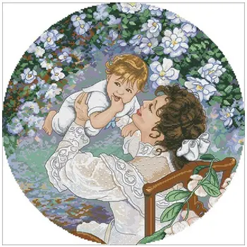 

maternal love patterns Counted Cross Stitch 11CT 14CT 18CT DIY Chinese Cross Stitch Kits Embroidery Needlework Sets