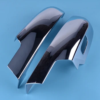 

CITALL Chrome Car Lower Bottom Half Mirror Cup Covers fit for Chevy Silverado GMC Sierra Pickup 2007-2010 2011 2012 2013