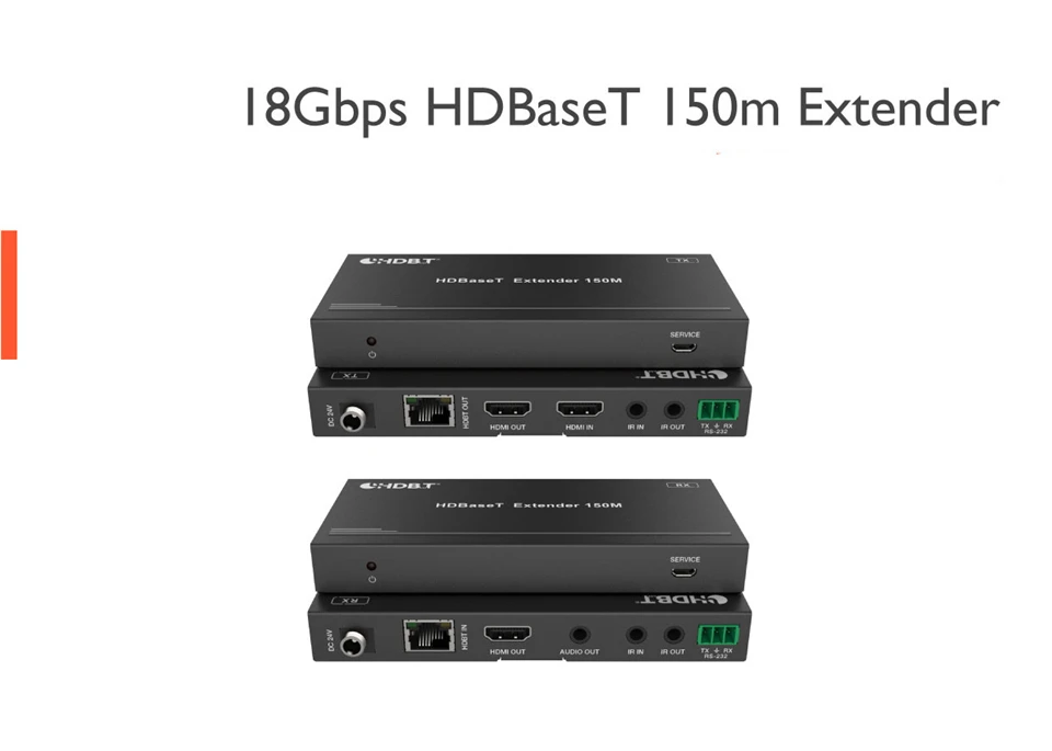 4 k@ 60Hz HDBaseT HDMI удлинитель 120 м HDMI удлинитель ИК поддержка POC HDCP2.2 HDMI удлинитель петля по Cat6 RJ45 к HDMI удлинитель