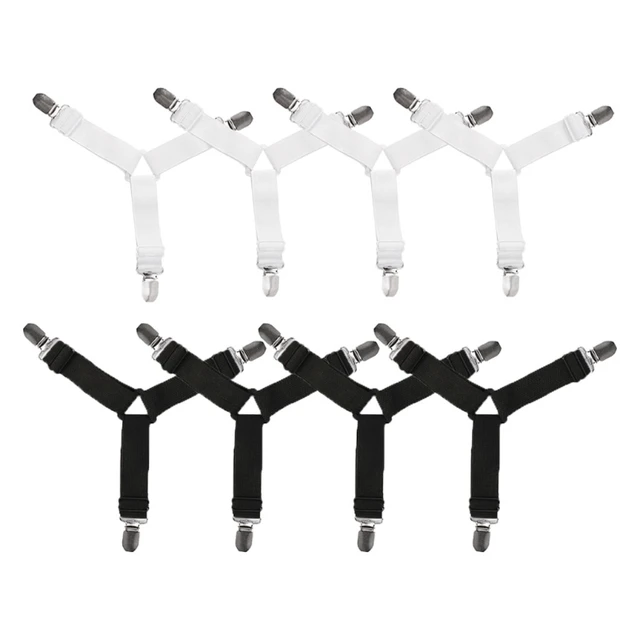 $US $5.49  4Pcs Triangle Mattress Bed Sheet Clips Grippers Strap Suspender Fastener Holder