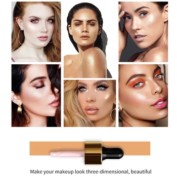 

Highlighter Facial Bronzers Palette Makeup Glow Face Contour Shimmer Powder Illuminator Highlight Body Bronzer Liquido Cosmetics