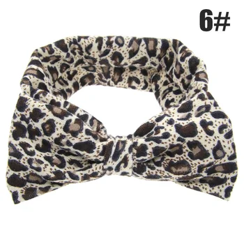 

Hot Selling Childrens Leopard Print Big Bowknot Rabbit Ears Hair Band Newborn Baby Hair Band