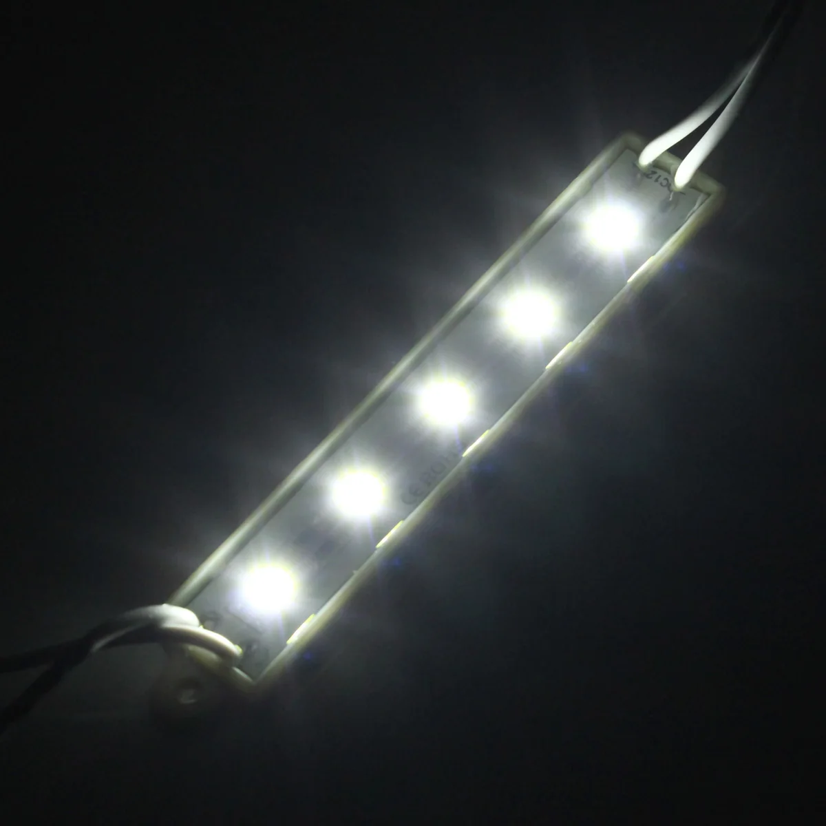 Pure White Светодиодный модуль 12V 5 цветов 5 SMD 5050 Светодиодный модуль водонепроницаемая лампа дневного света лампы светодиодный освещение - Цвет: Pure White