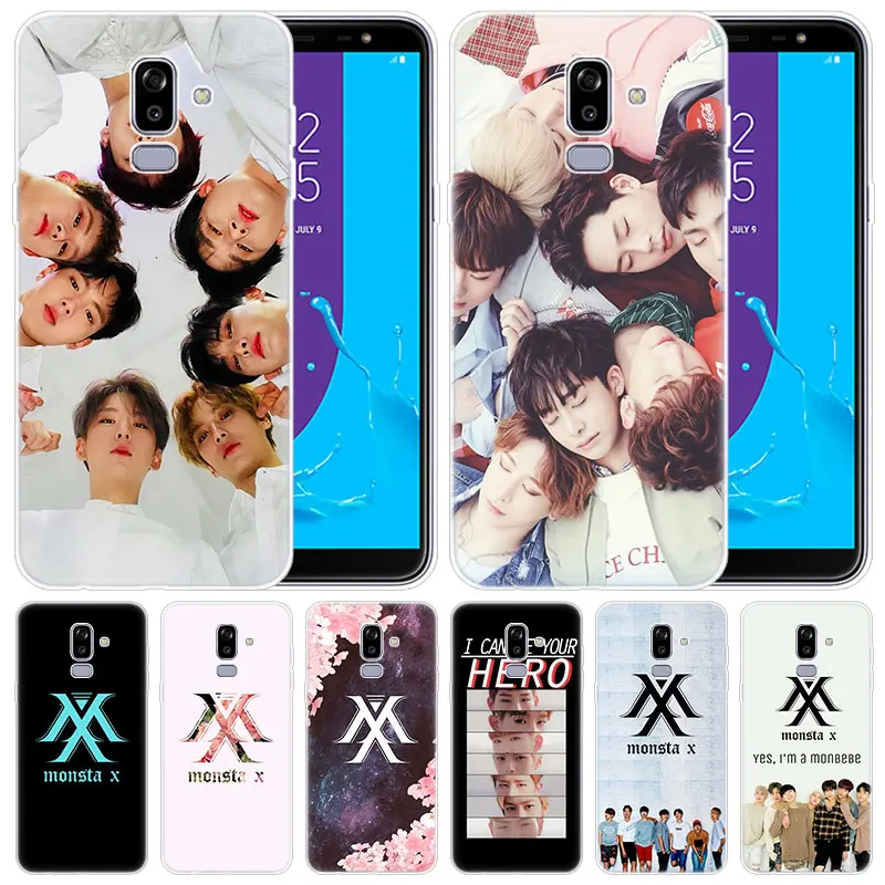 Роскошный силиконовый чехол Monsta X KPOP Boy для Samsung Galaxy J8 J7 J6 J4 J2 2018 Core J3 2016 J5 2017 EU Plus Prime |