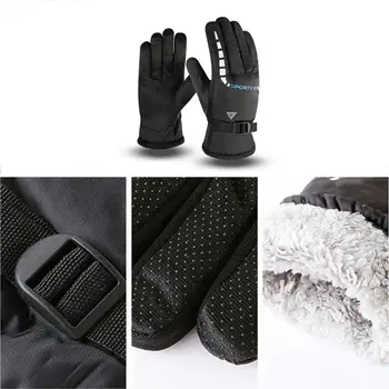 

Practical Fleece Gloves Riding Glove 2 Color Skiing Non Slip Keep Warm Touch Screen Skiing Gloves Durable Bicycle Motorcycle