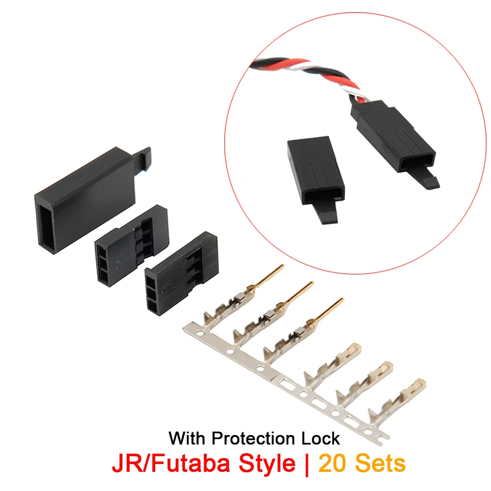 10Sets Male/Female 2.54mm Connector Plug for Servo Jr Futaba RC Batttery Model 10Sets Male/Female 2.54mm Connector Plug for Servo Jr Futaba RC Batttery Model