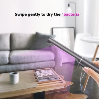 

Portable UVC UVA Light Disinfection Sanitizer Handheld LED UV Sterilizer Wand Light Kitchen Bedroom Hospital