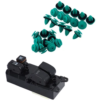 

25 Pcs Trim Panel Nylon Retainer Clips for Toyota 90467-10188 & 1x Power Window Switch Fit for Toyota Trucks 84820-0K051