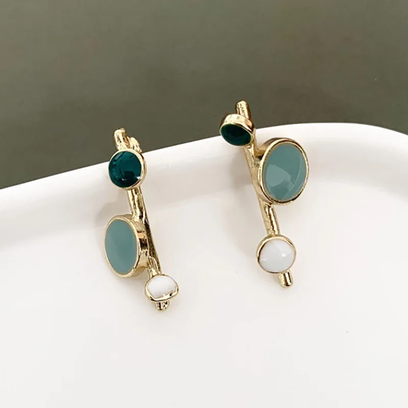 Carvejewl Новая Мода Bijoux изысканные серьги альпинист Современная красивая эмаль ветка дерева серьги гвоздики для женщин Девушка ювелирные изделия