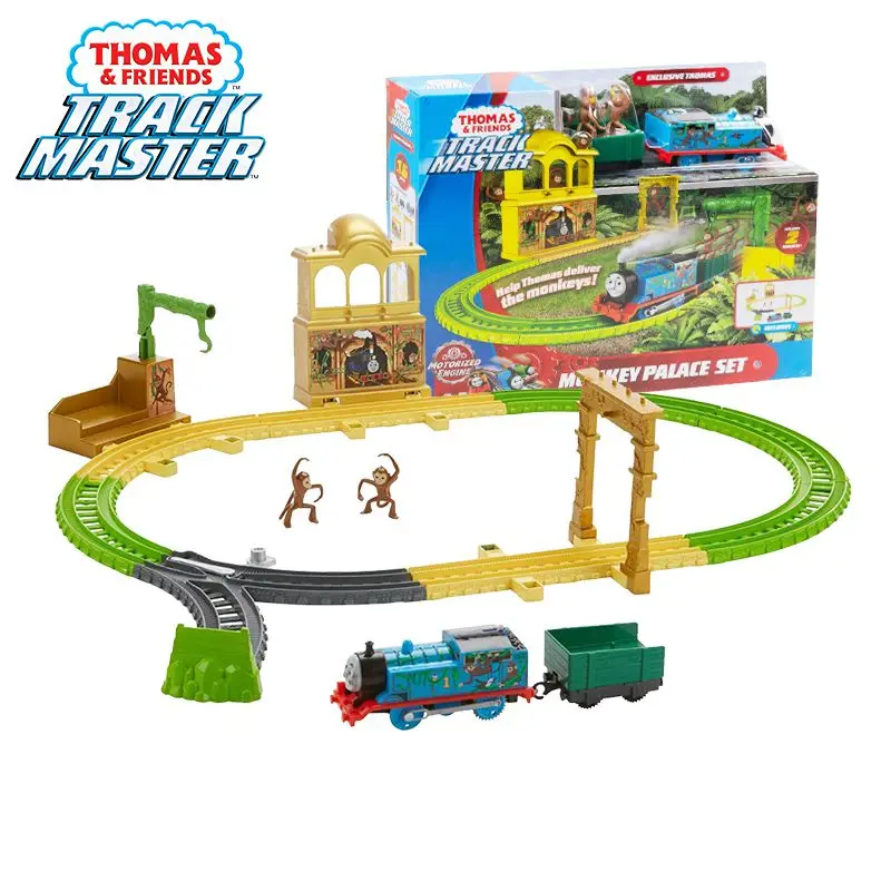 Железная дорога Thomas &amp Friends Trackmaster обезьяна набор с дворцом шлейфом игровой литья