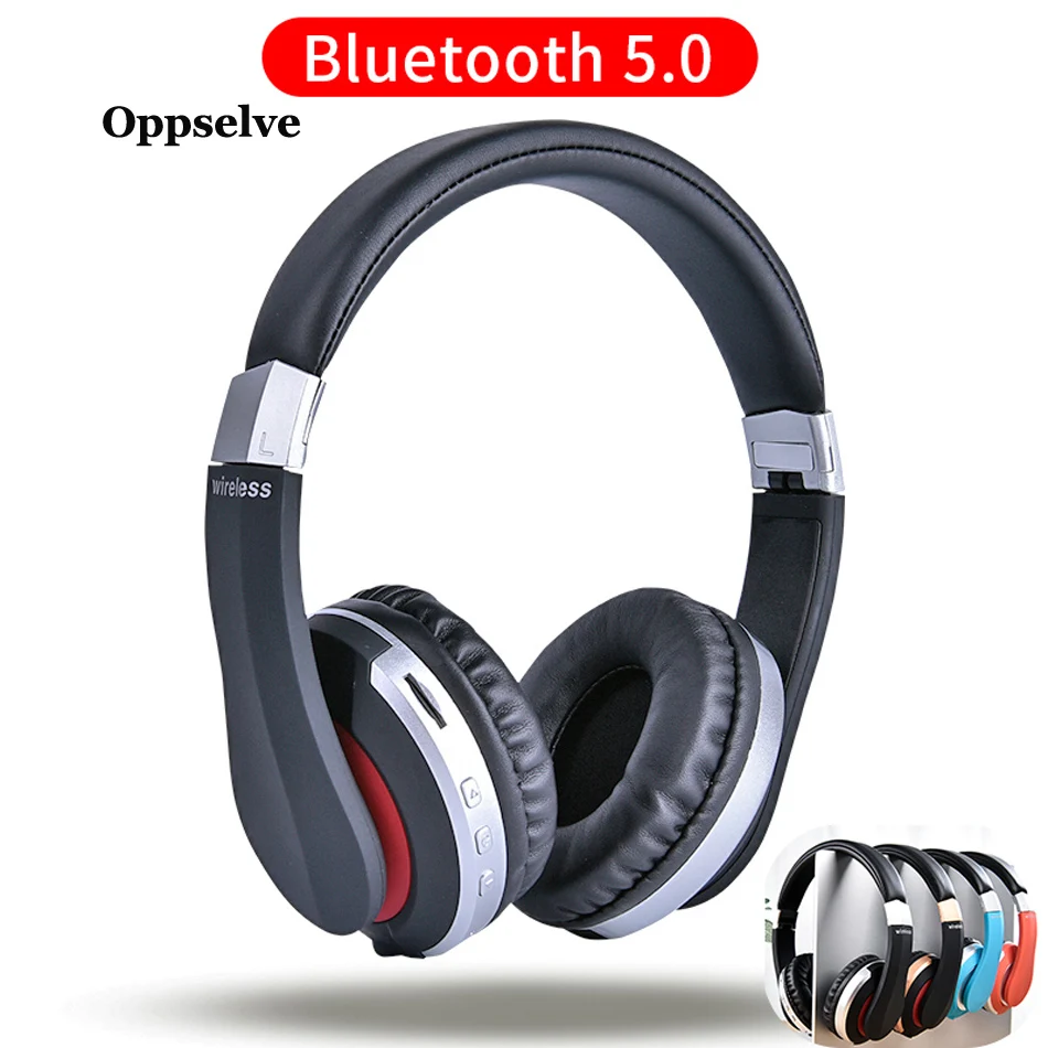 Oppselve Wireless Bluetooth Headphone for iPhone 11 Pro Max X XS MAX Foldable Headset Portable Earphone with Mic for Phone