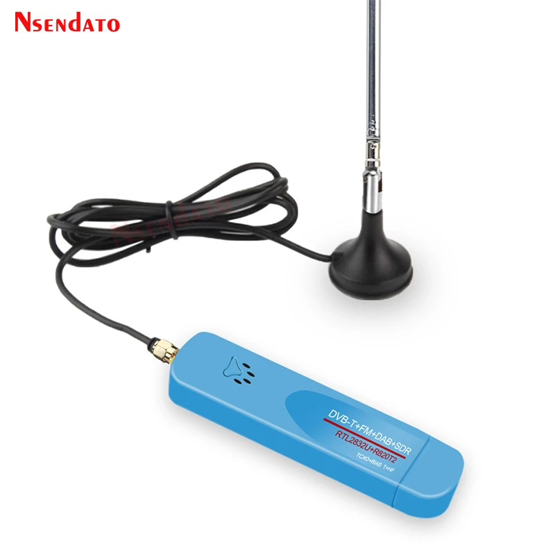 Digital USB 2.0 RTL SDR Smart DVB-T TV Stick SDR+DVB-T+DAB+FM RTL2832U R860   500KHz-1.7GHz SDR TV Tuner Receiver With Antenna