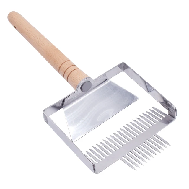 Méhészeti Szerszám Szuper Nagy 23 Csapok Levágó Villa Méhsejt Mézkaparó Fa Fogantyú Apicultura Méh Felszerelés Kivágó - Image 6