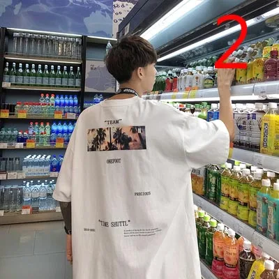 

2020 summer new print short-sleeved t-shirt men's street card 4hy