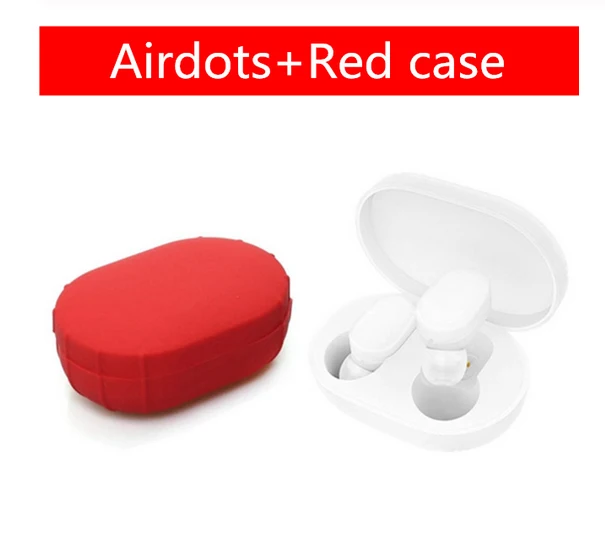 Xiao mi AirDots Youth Bluetooth 5,0 TWS наушники Tap control mi гарнитура с зарядным устройством 6,5 г Handsfree AI control Белый - Цвет: add red case