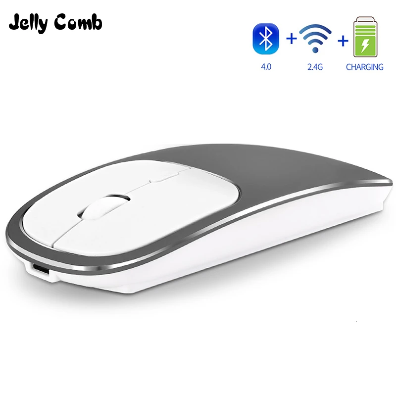 Bluetooth мышь Jelly Comb аккумуляторная беспроводная Бесшумная 4 0 + 2 ГГц|Мыши| |