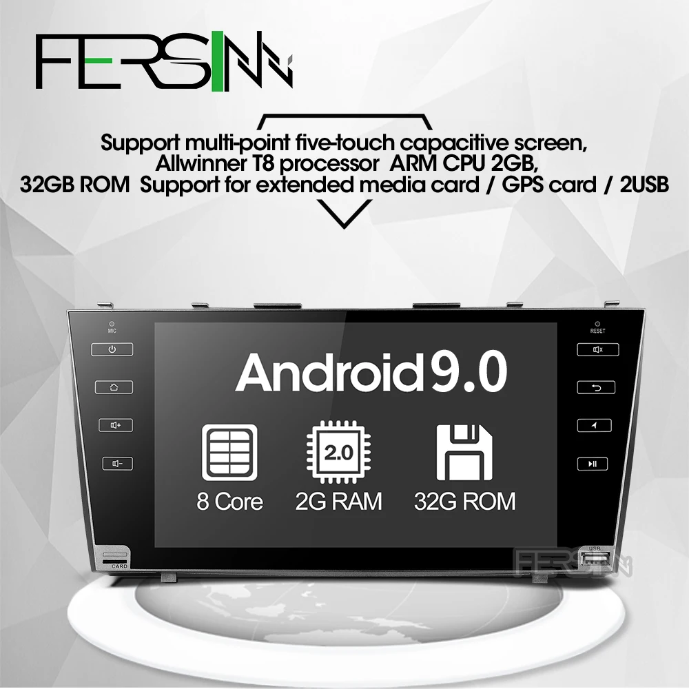 

Fersinny CLKMR9060 IPS Android 9.0 car gps navigation for Toyota camry 2008 2009 2010 2011 car dvd player car stereo radio gps