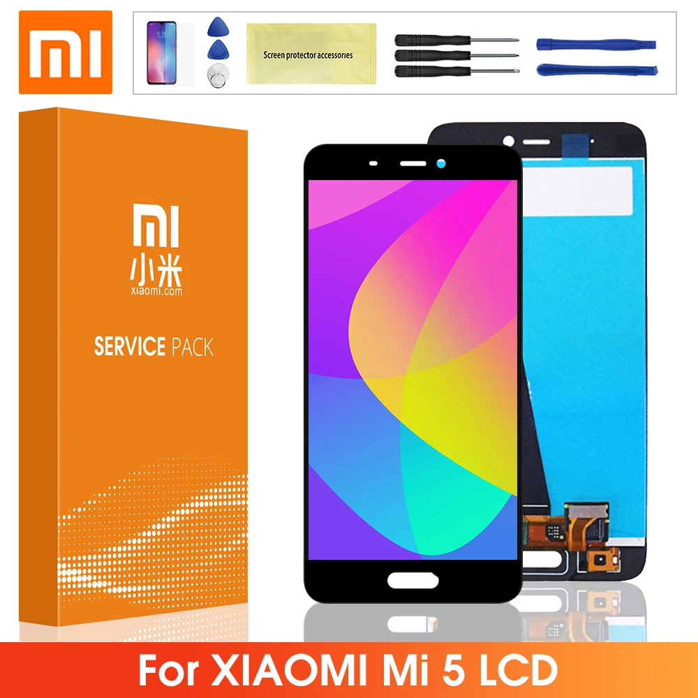 Оригинальный ЖК-дисплей 5 15 дюйма для Xiaomi Mi5 M5 сенсорный экран дигитайзер панель в