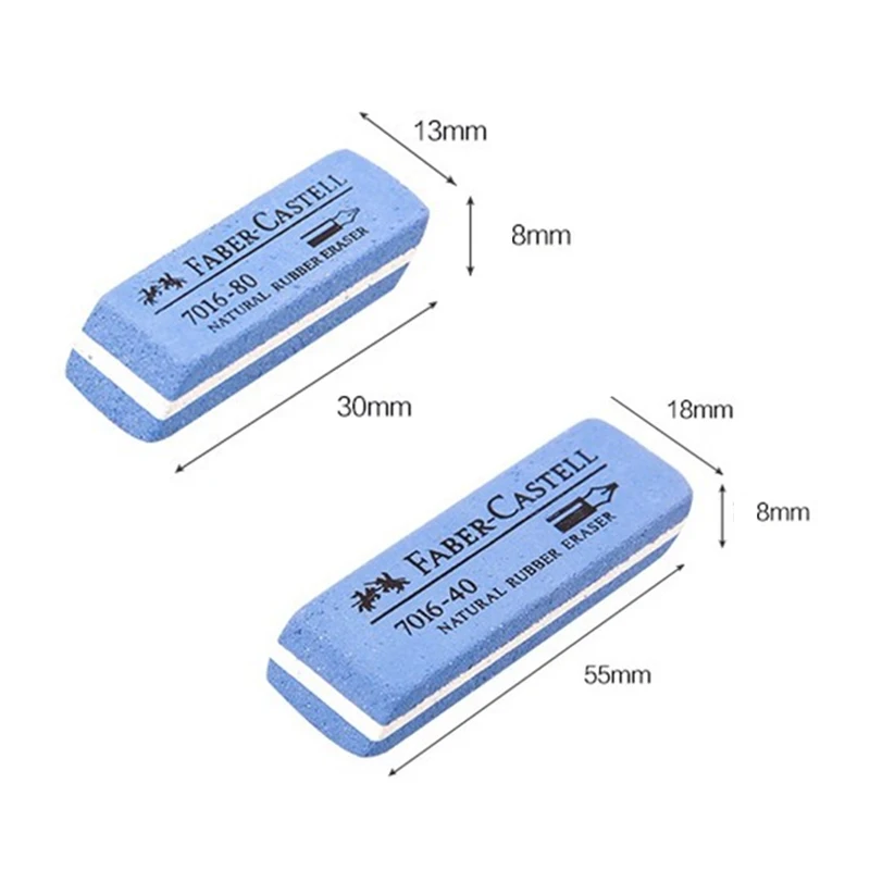 Faber Castell Natural Rubber Eraser for Gel/Ink/Ballpoint/Fountain Pen Sand Rubber Eraser Erasable School Exam Supplies 3Pcs 4