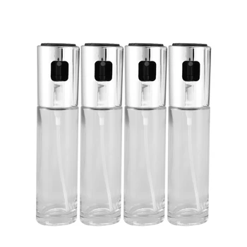 

4pcs Glass Oil Sprayer Multi-purpose Oil Dispenser 100ml Oil Spray Empty Bottle Vinegar Bottle Cooking Tool Use for Kitchen Baki