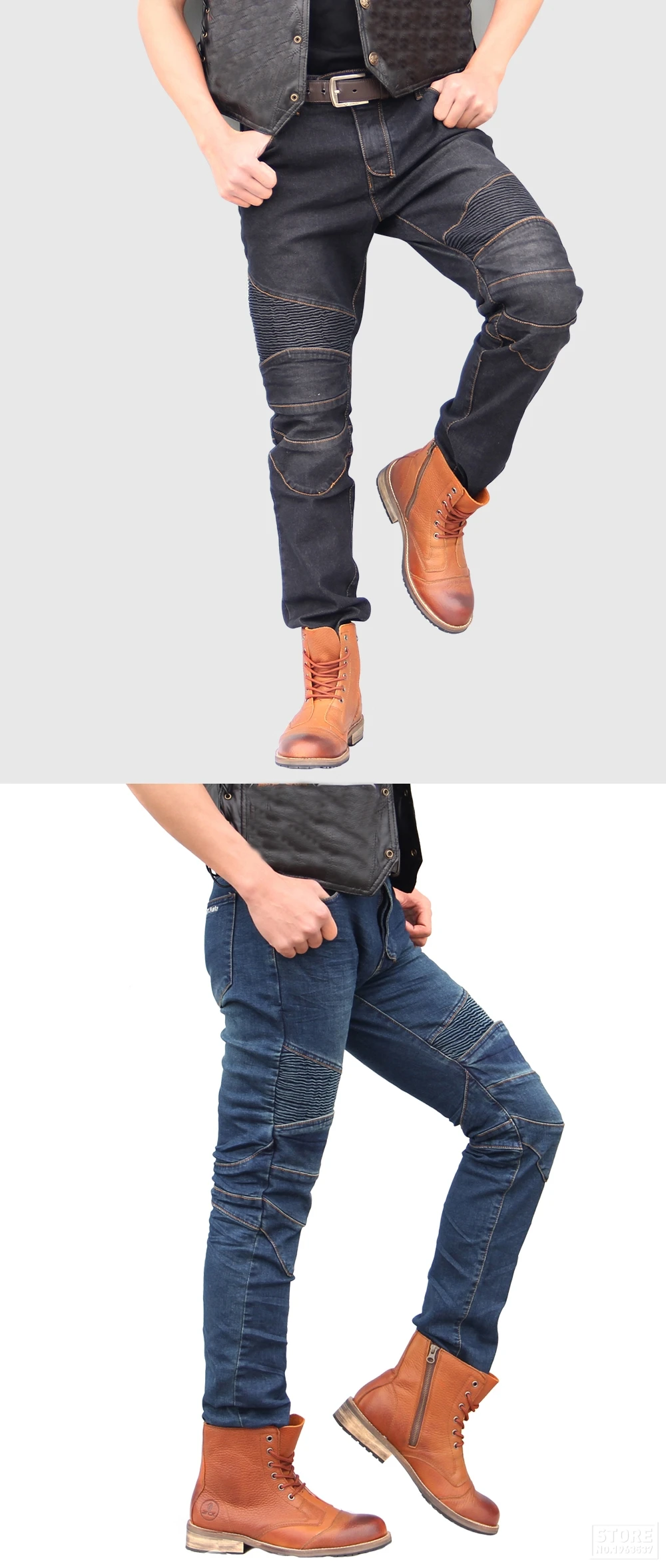 Motorcycle Pants Moto Protection Motocross Jeans Rodilleras Moto Jeans Men Motorcycle Motocross Pants Four Seasons Breathable